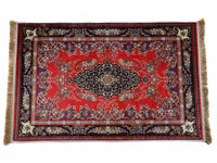 Prayer Rug Black Central Medallion Red Textile Sydney Grand Bazaar 