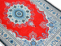 Prayer Rug Blue Central Medallion Red Textile Sydney Grand Bazaar 