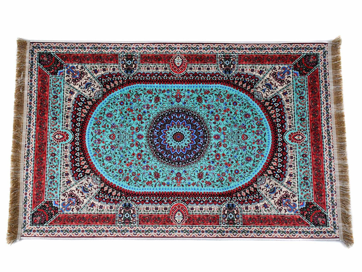 Prayer Rug Circle Medallion Sea Green Textile Sydney Grand Bazaar 