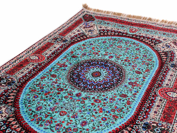 Prayer Rug Circle Medallion Sea Green Textile Sydney Grand Bazaar 