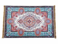 Prayer Rug Eye Central Medallion Blue Beige Textile Sydney Grand Bazaar 