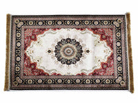 Prayer Rug Meditation Mat Black Red Design 1 Textile Sydney Grand Bazaar 