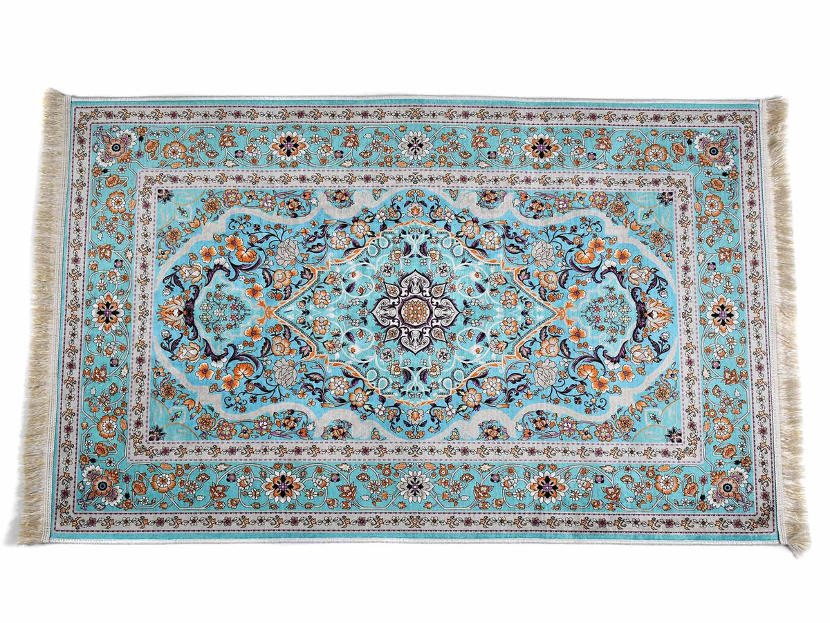 Prayer Rug Meditation Mat Turquoise Design 1 Textile Sydney Grand Bazaar 