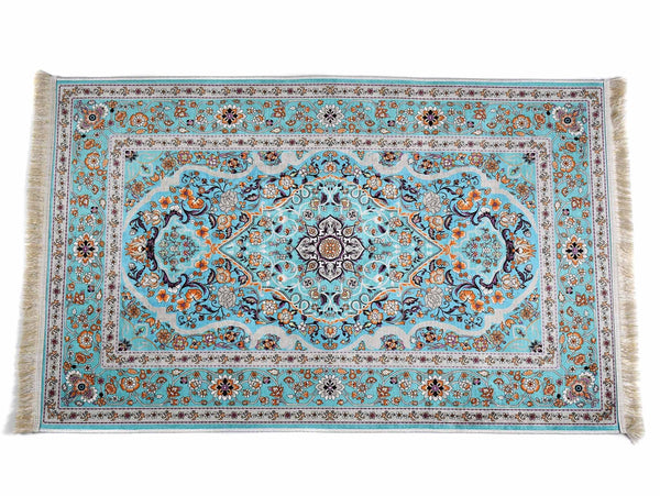 Prayer Rug Meditation Mat Turquoise Design 1 Textile Sydney Grand Bazaar 