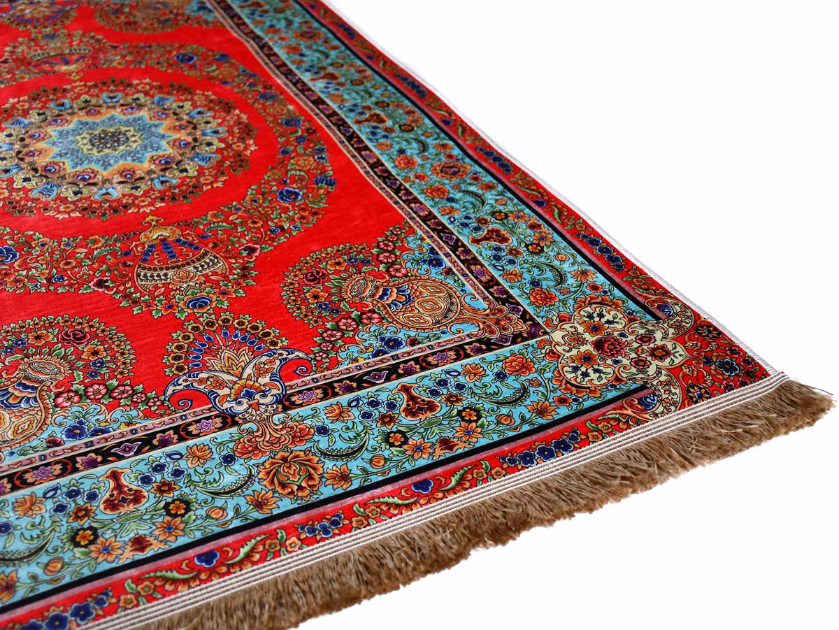 Prayer Rug Meditation Mat Turquoise Red Design 1 Textile Sydney Grand Bazaar 