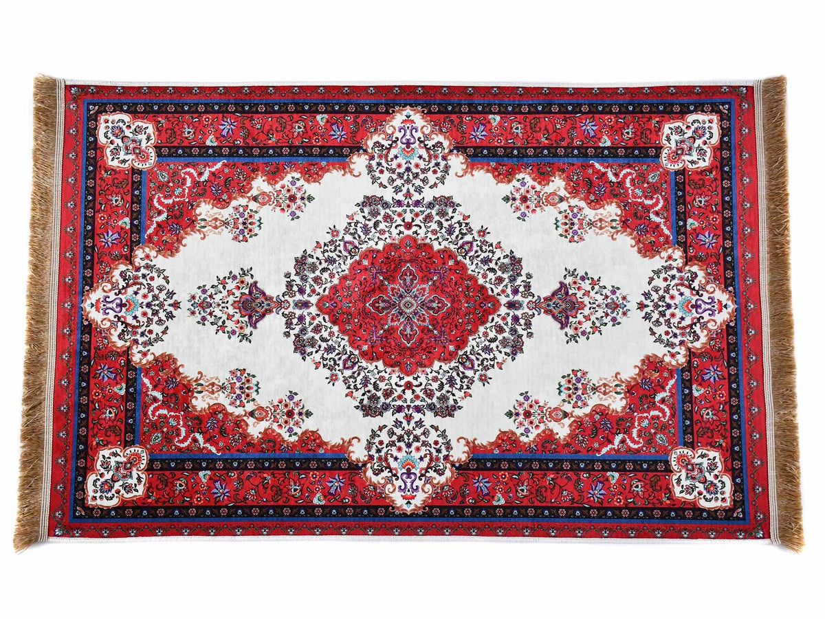 Prayer Rug Octagon Medallion Red Beige Textile Sydney Grand Bazaar 