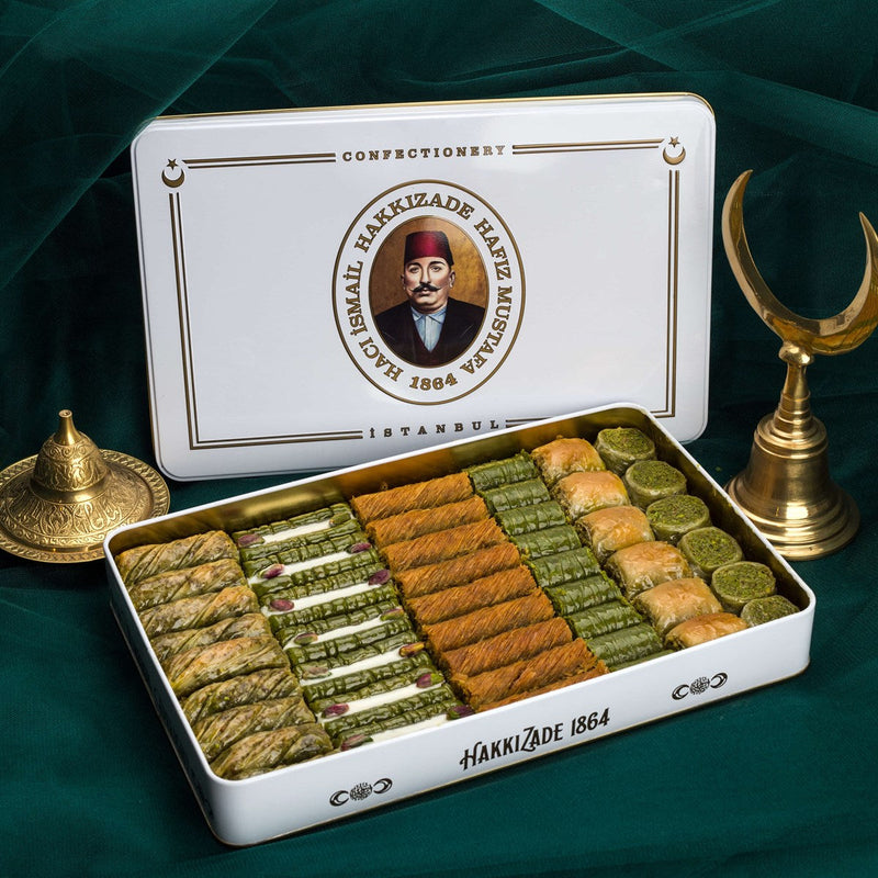 Premium Pistachio Baklava Assortment XL Box 2200 Gr Turkish Pantry Hafiz Mustafa 