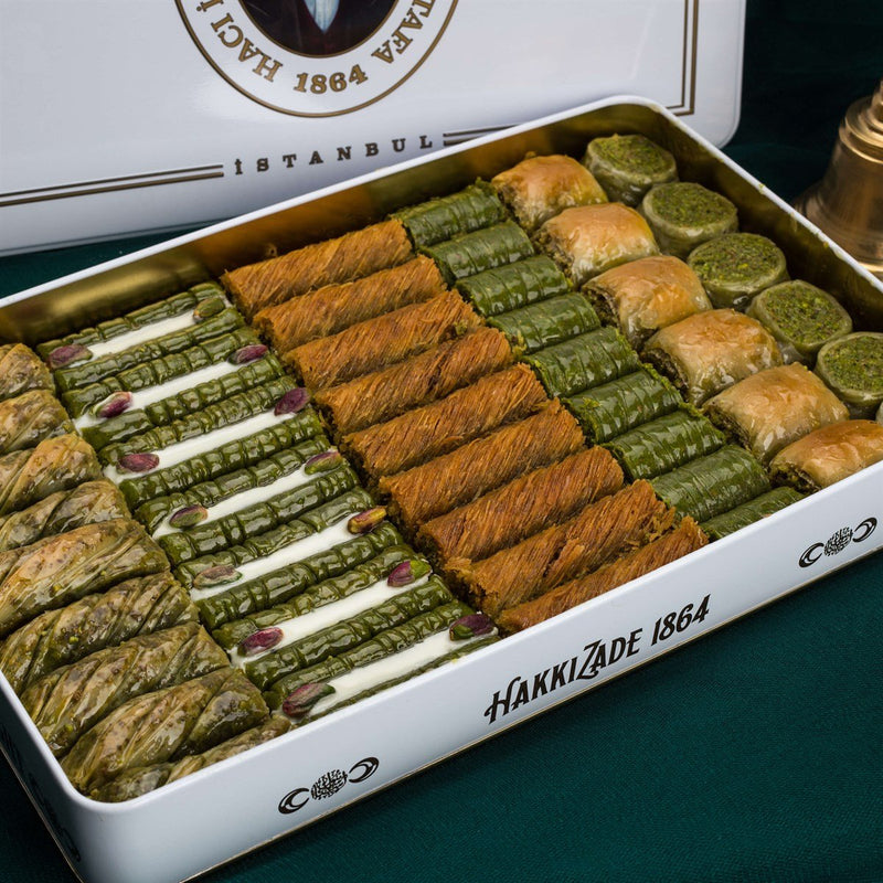 Premium Pistachio Baklava Assortment XL Box 2200 Gr Turkish Pantry Hafiz Mustafa 