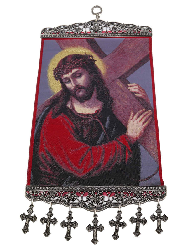 religious tapestry wall hanging