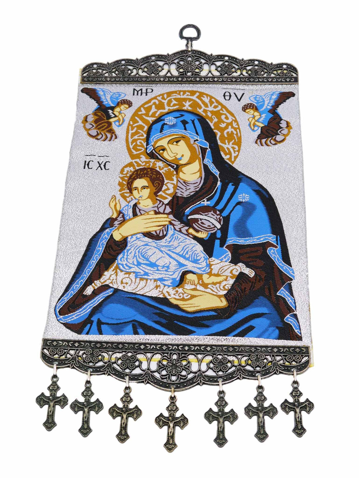 religious tapestry wall hanging