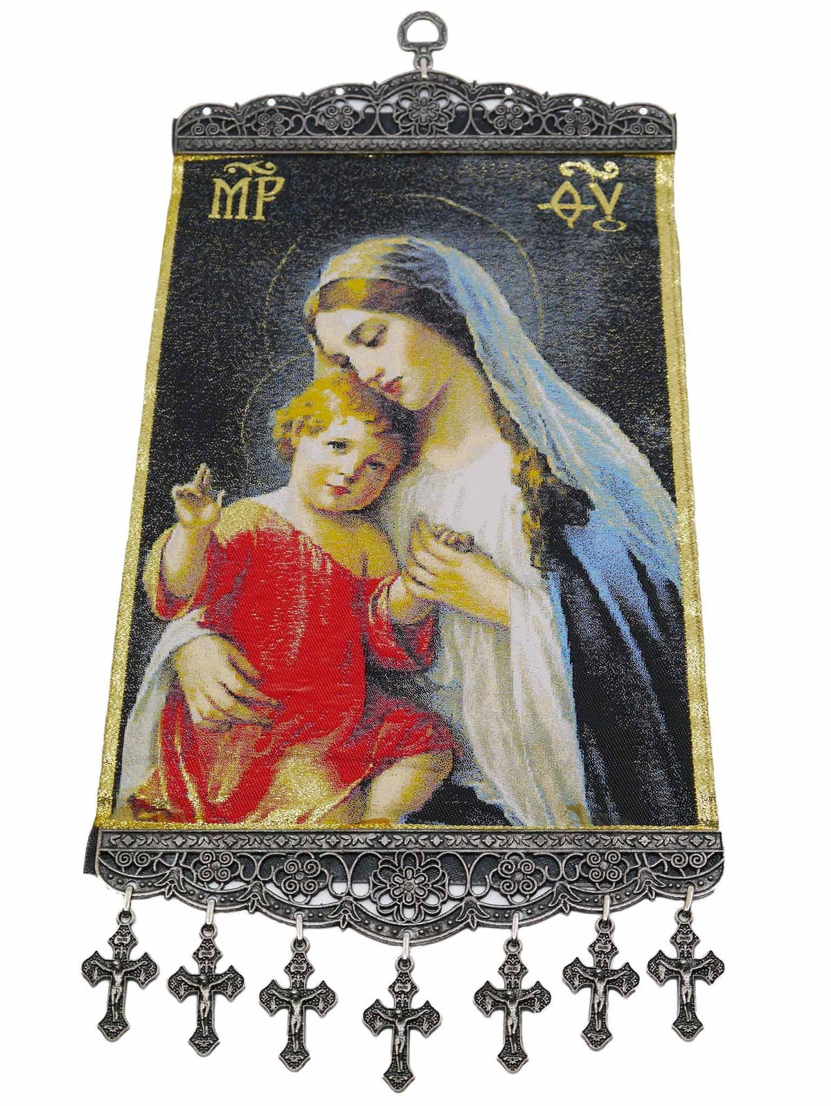 religious tapestry wall hanging