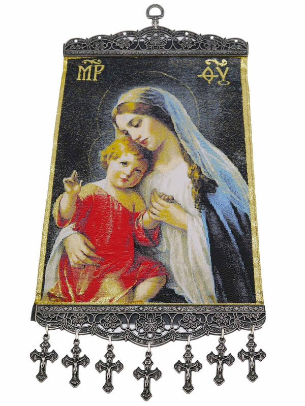 religious tapestry wall hanging
