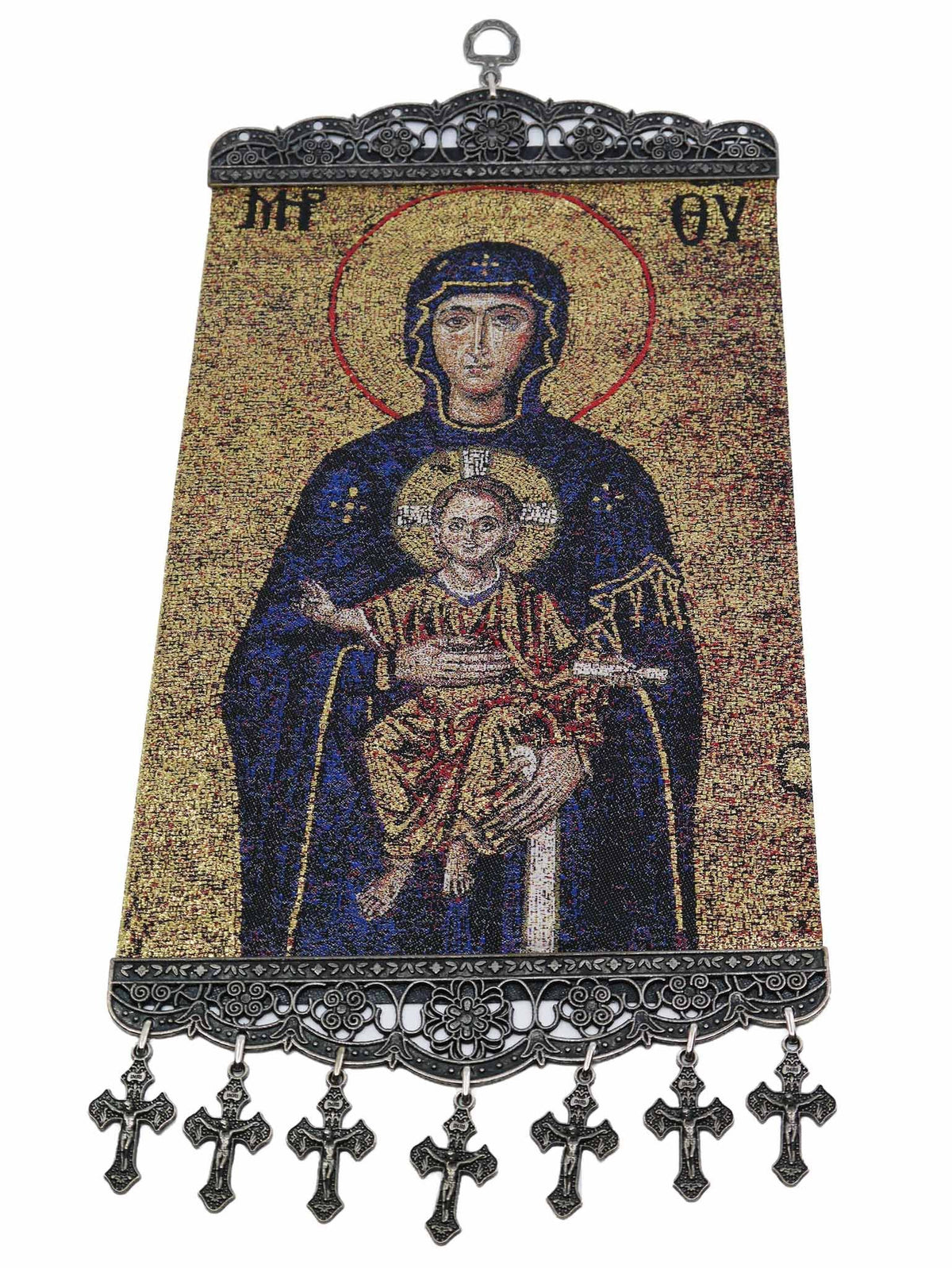 religious tapestry wall hanging