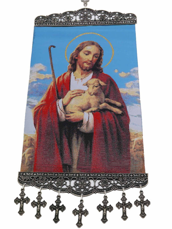 religious tapestry wall hanging