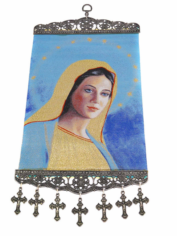 religious tapestry wall hanging