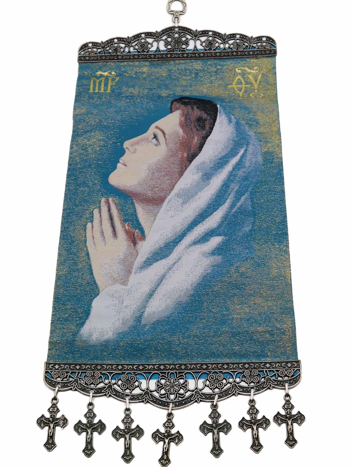 religious tapestry wall hanging