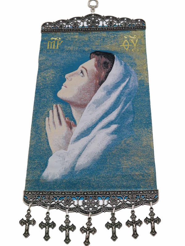 religious tapestry wall hanging