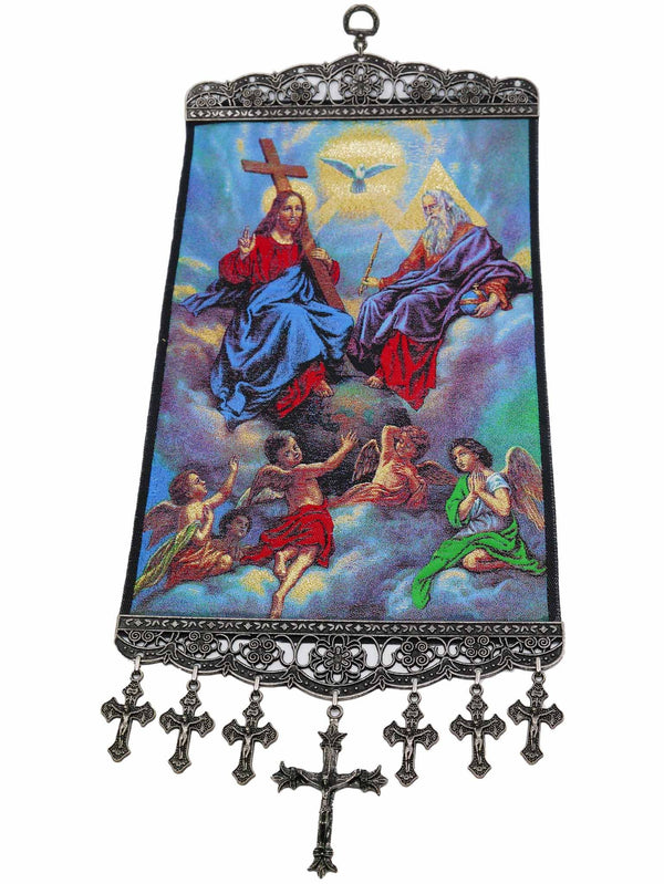 religious tapestry wall hanging