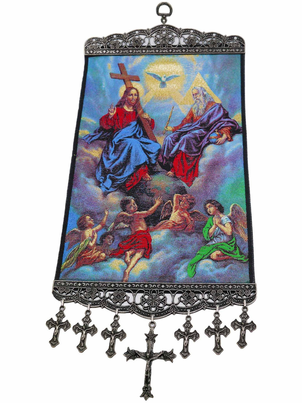 religious tapestry wall hanging