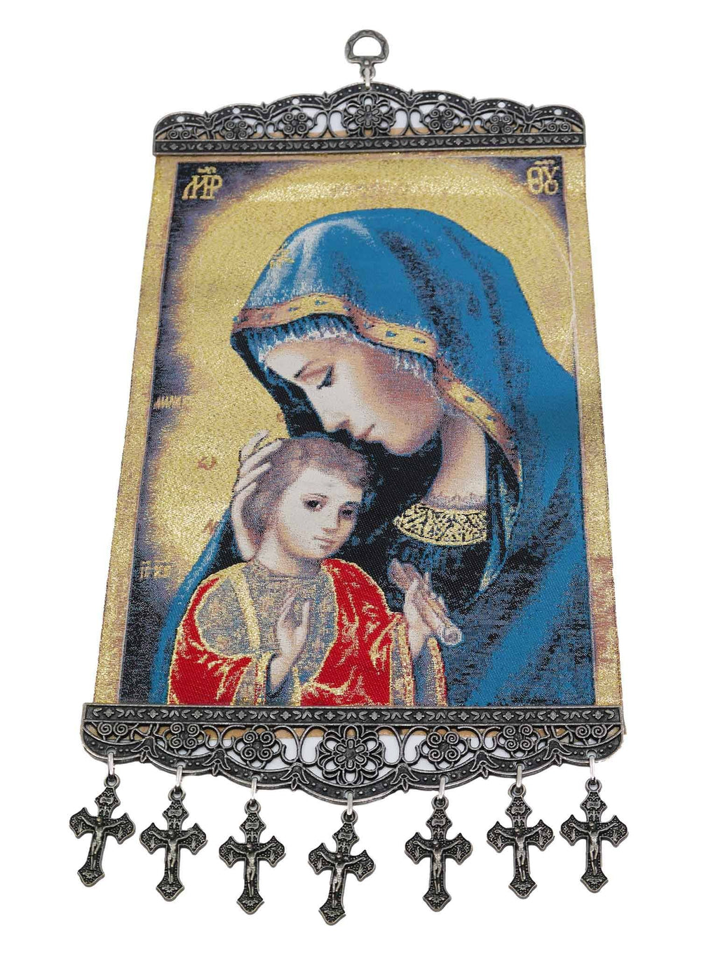 religious tapestry wall hanging