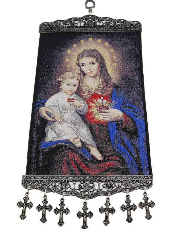 religious tapestry wall hanging