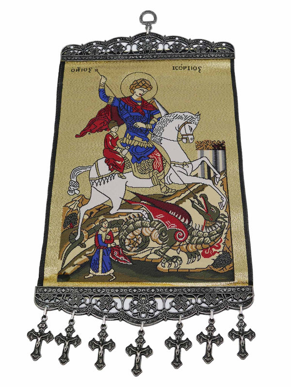 religious tapestry wall hanging