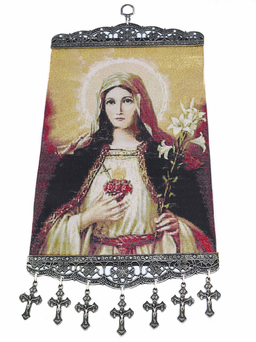 religious tapestry wall hanging