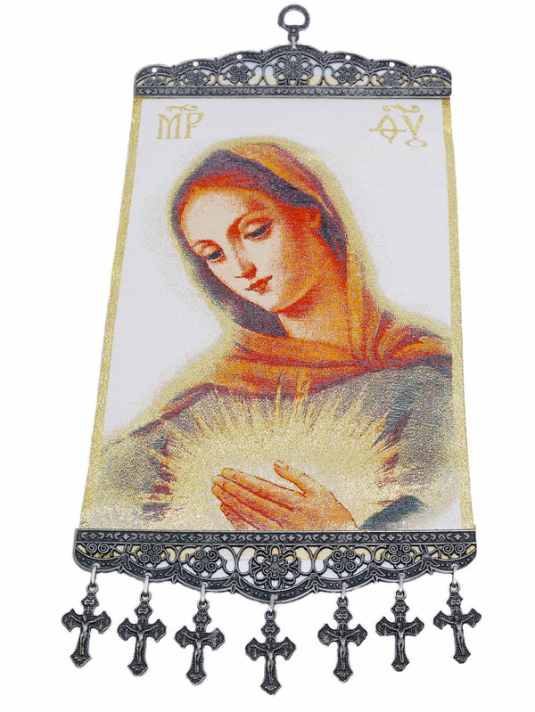 religious tapestry wall hanging