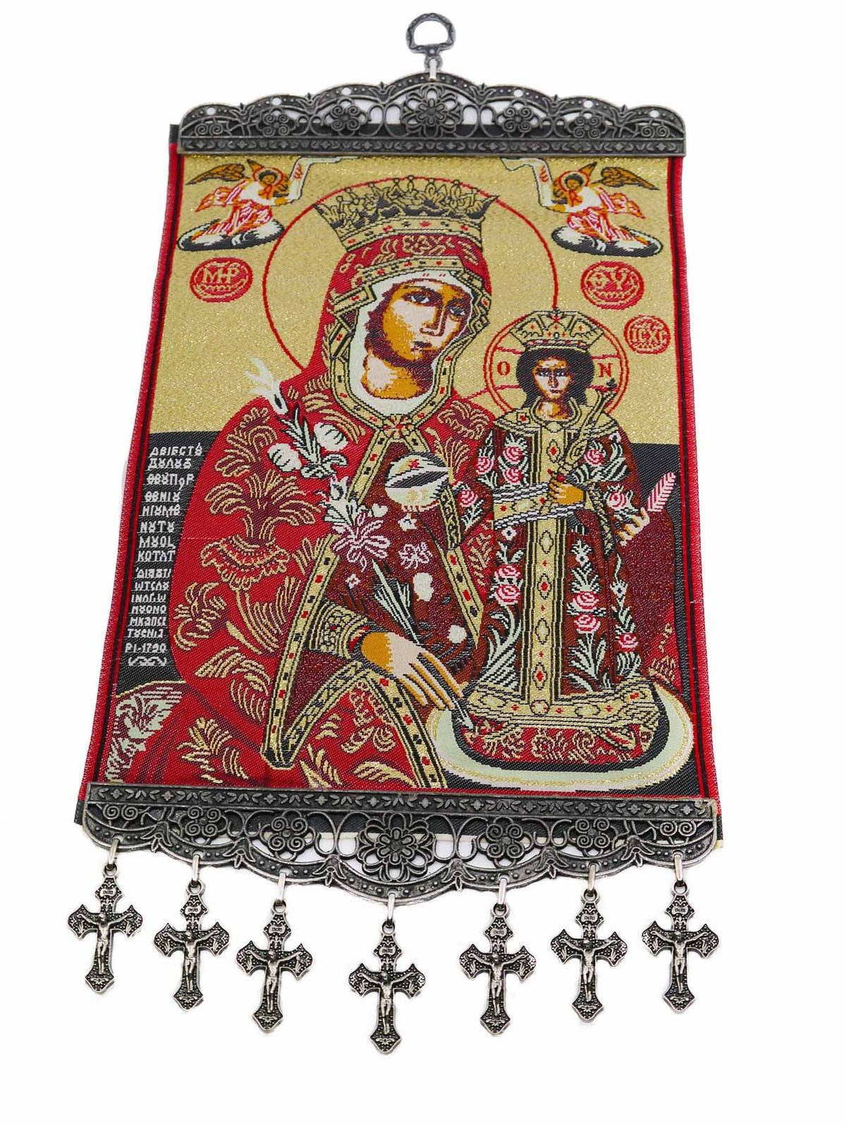 religious tapestry wall hanging
