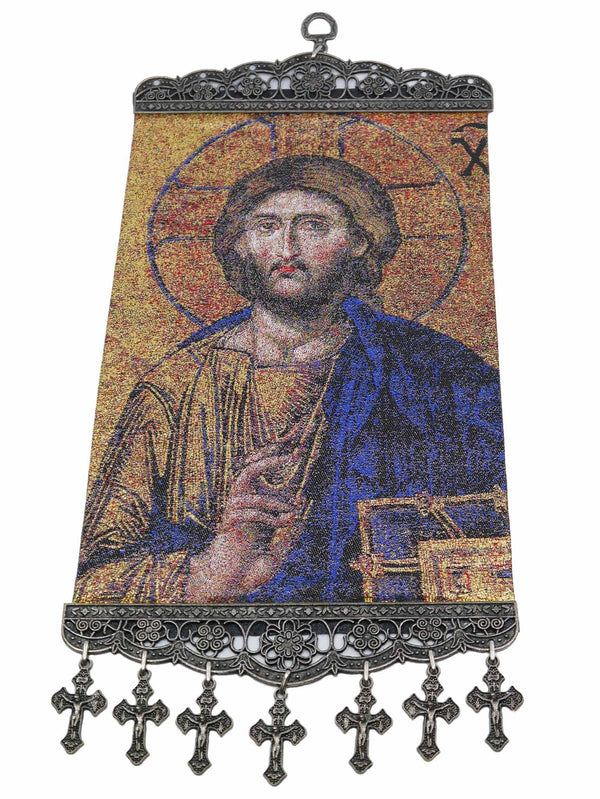 religious tapestry wall hanging