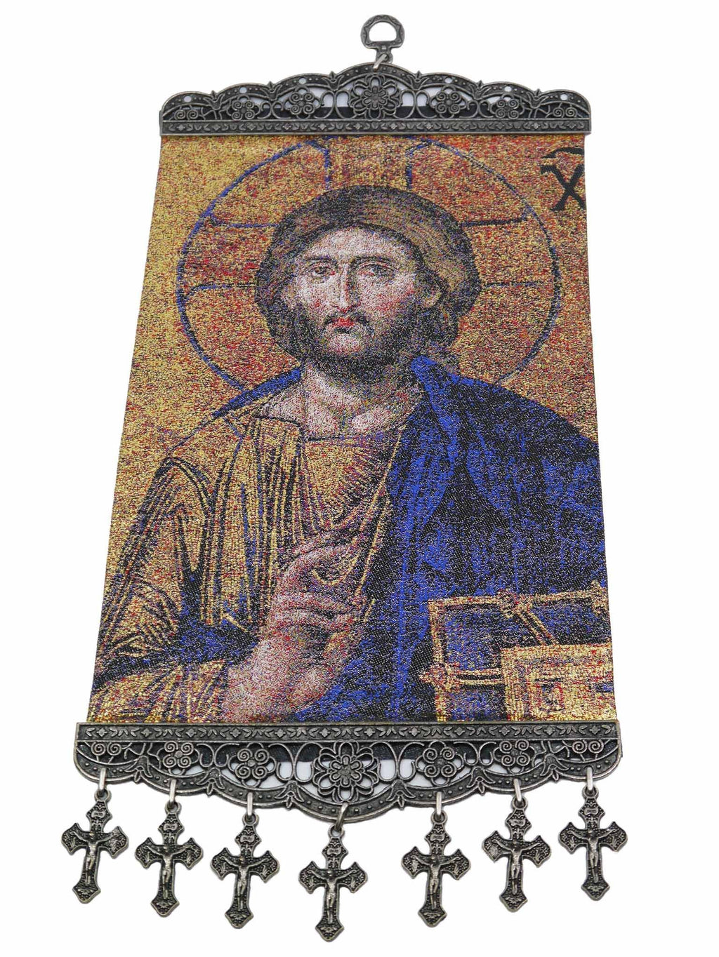religious tapestry wall hanging