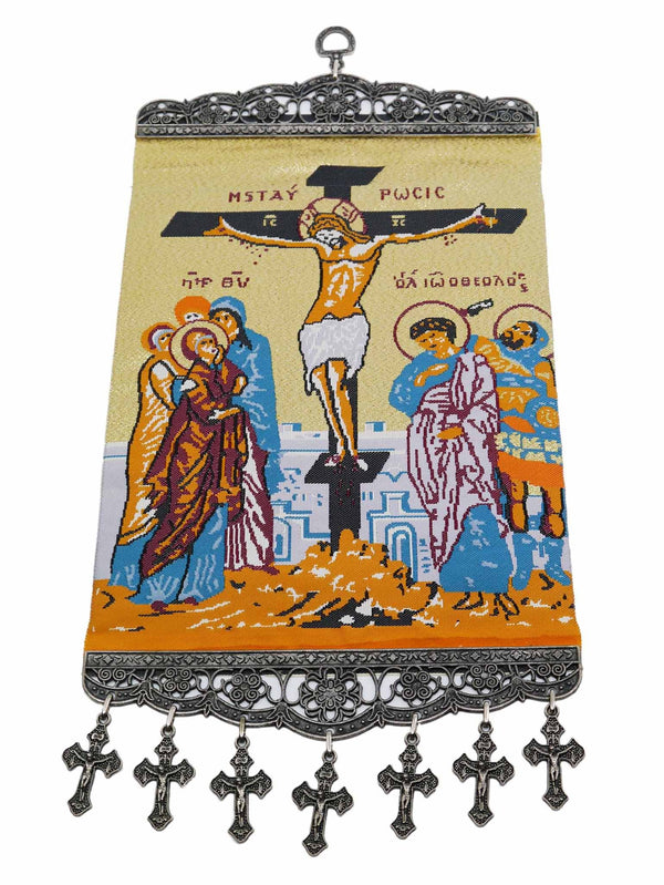religious tapestry wall hanging