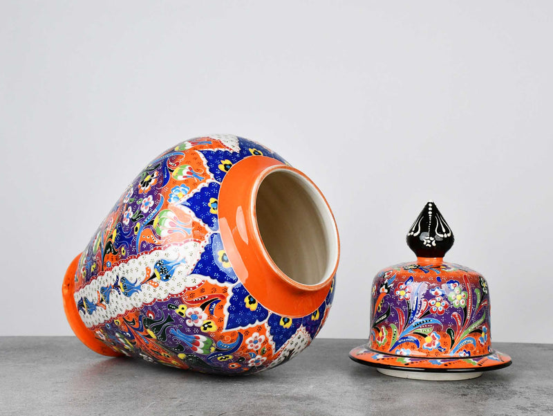 Special Shah Flower Collection Turkish Vase Orange Purple Ceramic Sydney Grand Bazaar 