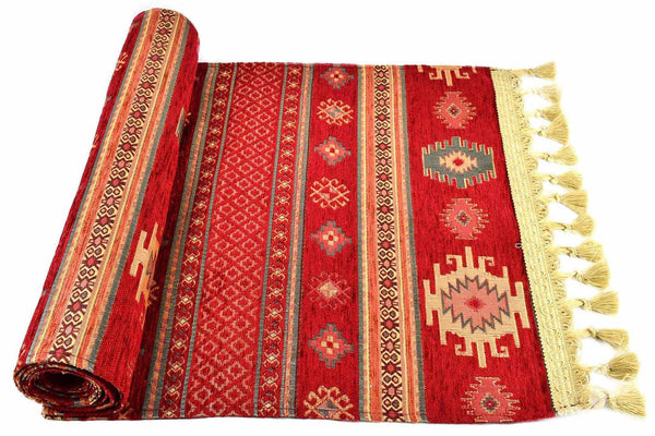 Table Runner Aztec Red Textile Sydney Grand Bazaar 