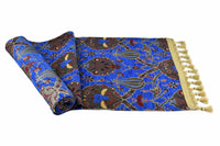 Table Runner Flower Bright Blue Textile Sydney Grand Bazaar 
