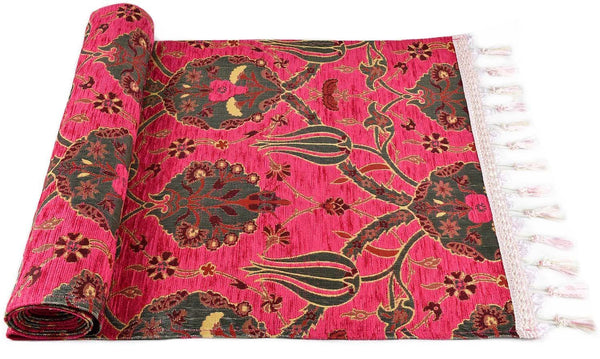 Table Runner Flower Hot Pink Textile Sydney Grand Bazaar 