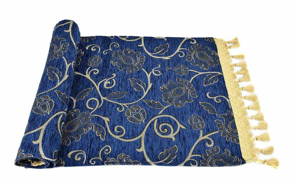 Table Runner New Floral Blue Textile Sydney Grand Bazaar 