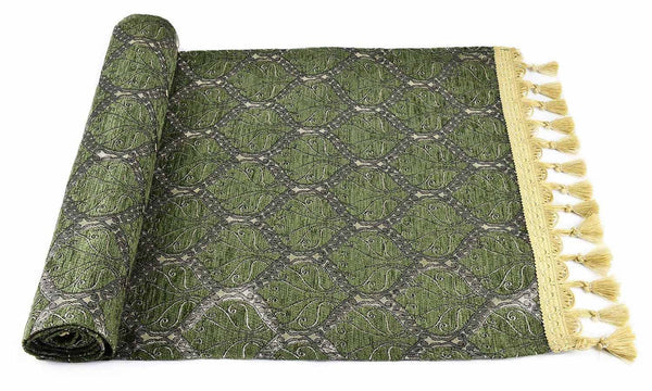 Table Runner Traditional Olive Green Textile Sydney Grand Bazaar 