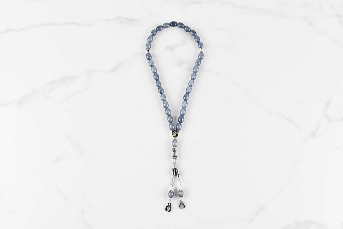 Tasbih Worry Beads Komboloi Petrol Grey Evil Eye Sydney Grand Bazaar 