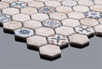 Todagres Cream Hexagon Mosaic Tile Mosaic Tile Sydney Grand Bazaar 