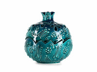 Turkish 2 Pieces Candle Holders Firuze Turquoise Green Ceramic Sydney Grand Bazaar 