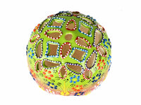 Turkish Candle Holder Dantel Balloon Light Green Red 2 Ceramic Sydney Grand Bazaar 