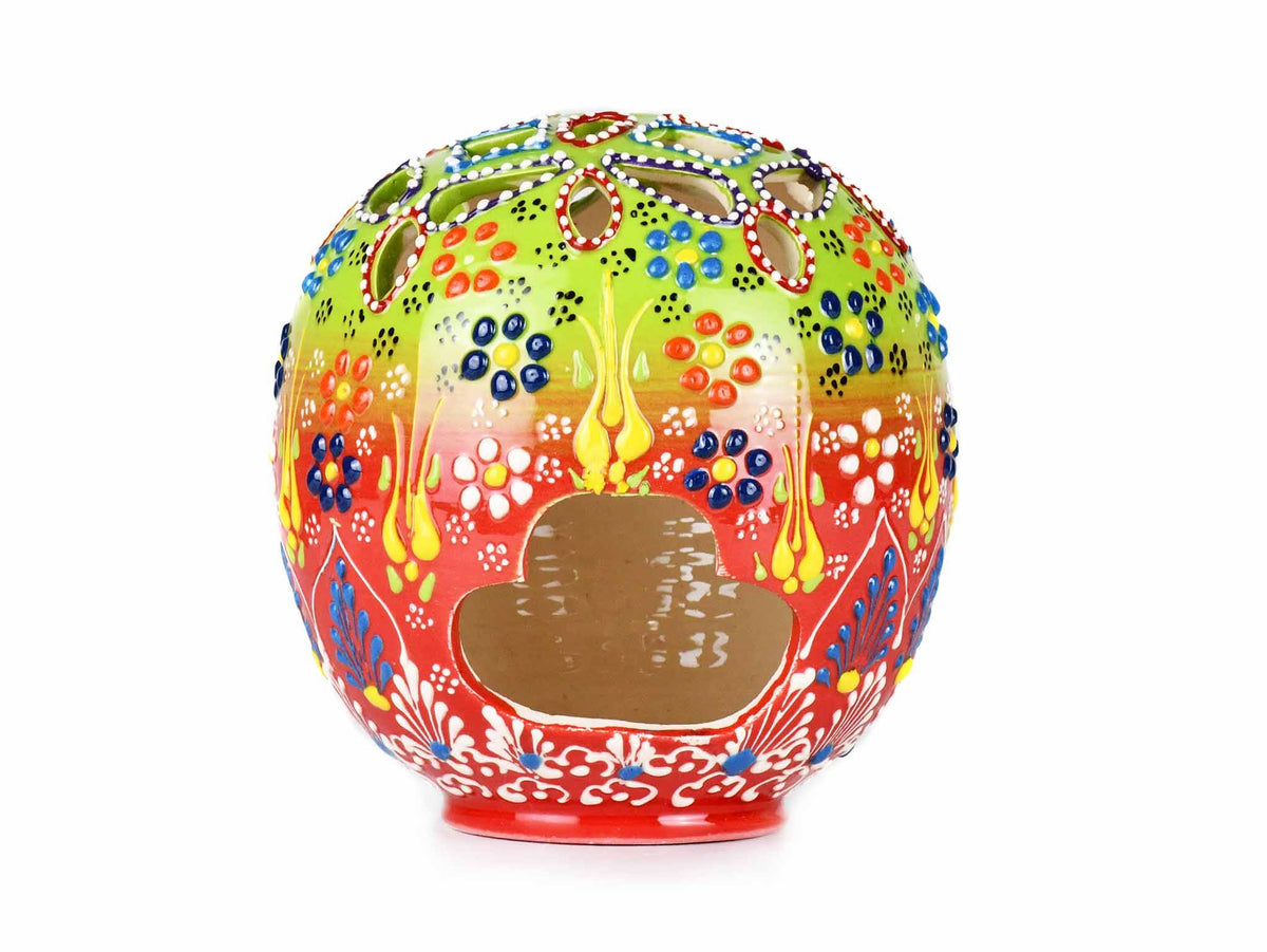 Turkish Candle Holder Dantel Balloon Light Green Red 2 Ceramic Sydney Grand Bazaar 