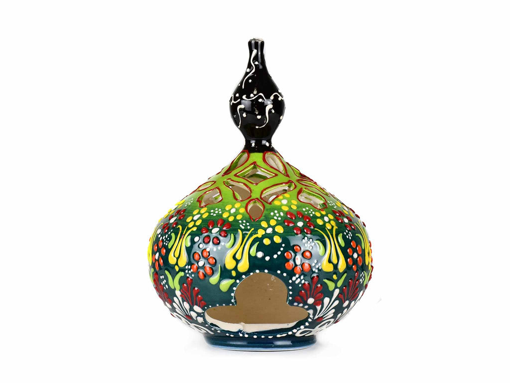 Turkish Candle Holder Dantel Large Pear Green Ceramic Sydney Grand Bazaar 