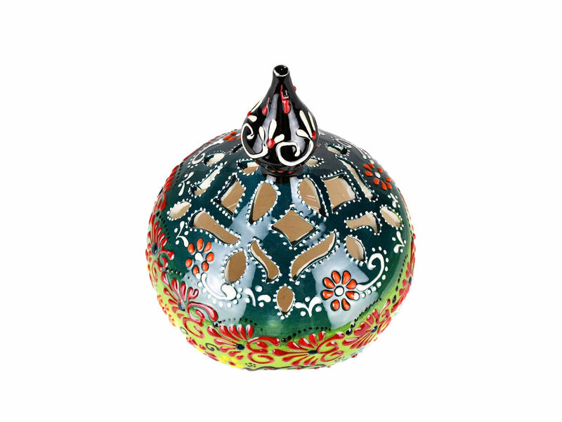 Turkish Candle Holder Dantel Large Pear Light Green Ceramic Sydney Grand Bazaar 