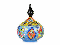 Turkish Candle Holder Flower Large Pear Yellow Light Blue Ceramic Sydney Grand Bazaar 