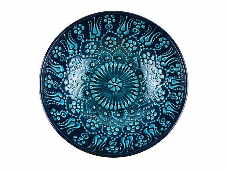 Turkish Ceramic Bowl 20 cm Turquoise Ceramic Sydney Grand Bazaar Design 3 