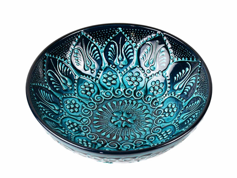 Turkish Ceramic Bowl 20 cm Turquoise Ceramic Sydney Grand Bazaar 