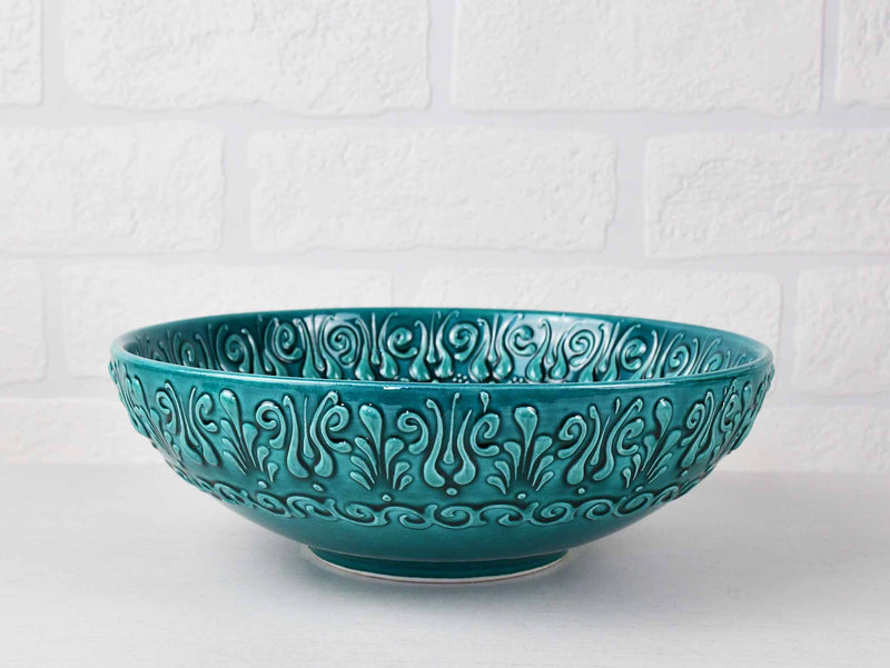 Turkish Ceramic Bowl 20 cm Turquoise Ceramic Sydney Grand Bazaar 