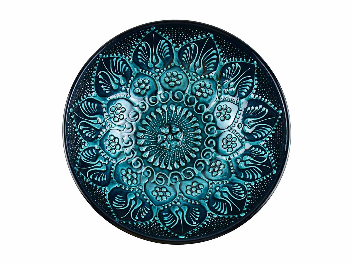 Turkish Ceramic Bowl 20 cm Turquoise Ceramic Sydney Grand Bazaar Design 2 